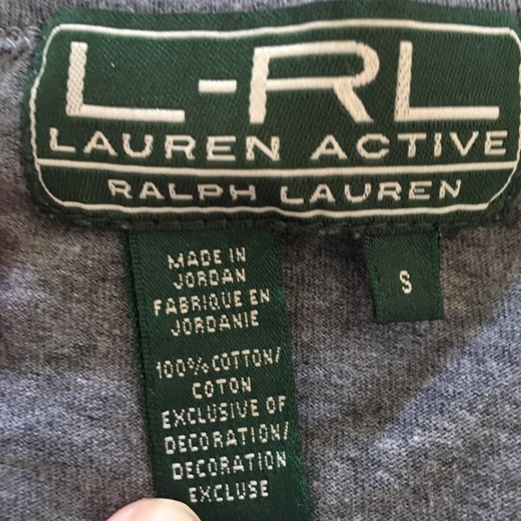 Ralph Lauren long sleeve tee heather gray small - Picture 4 of 7